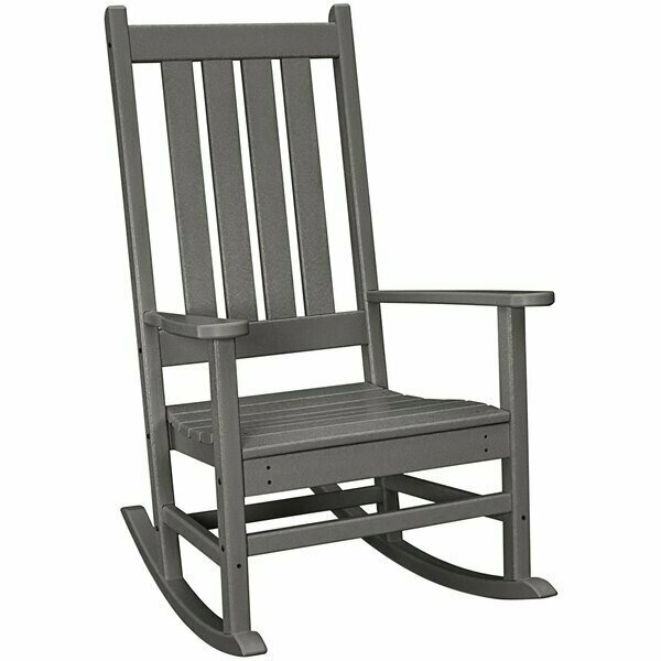 Polywood R140GY Vineyard Slate Grey Rocking Chair 633R140GY